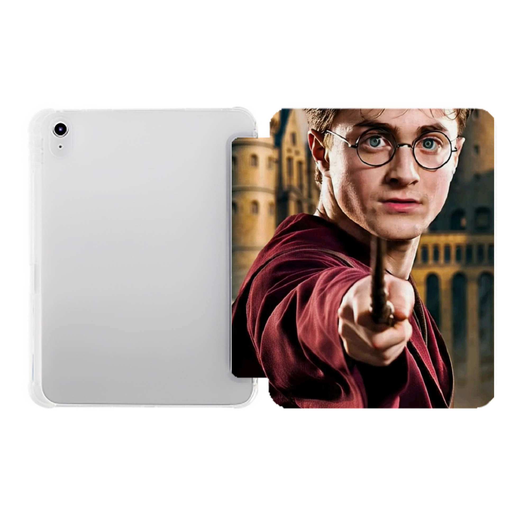 （画像用） Harry Potter ハリー・ポッターシリーズ IPad ケース ペン収納付き 三つ折りスタンド PUレザー×シリコン 対応機種9.5/10.5/10.9インチ